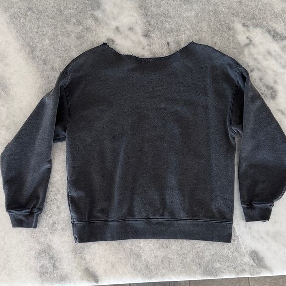 Anine Bing Charcoal Gray Crew Neck Sweater - Picture 8 of 8